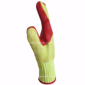 Fast Shipment Hand Glove with Red Rubber Coated for Construction